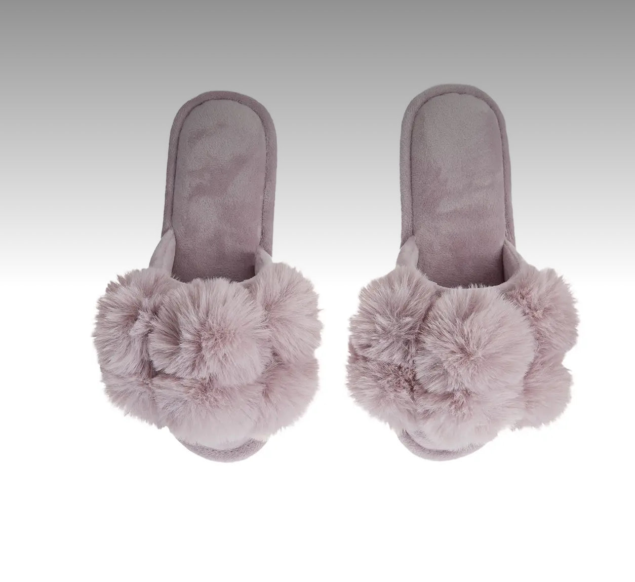 memoi lavender pompom house shoes bedroom slippers