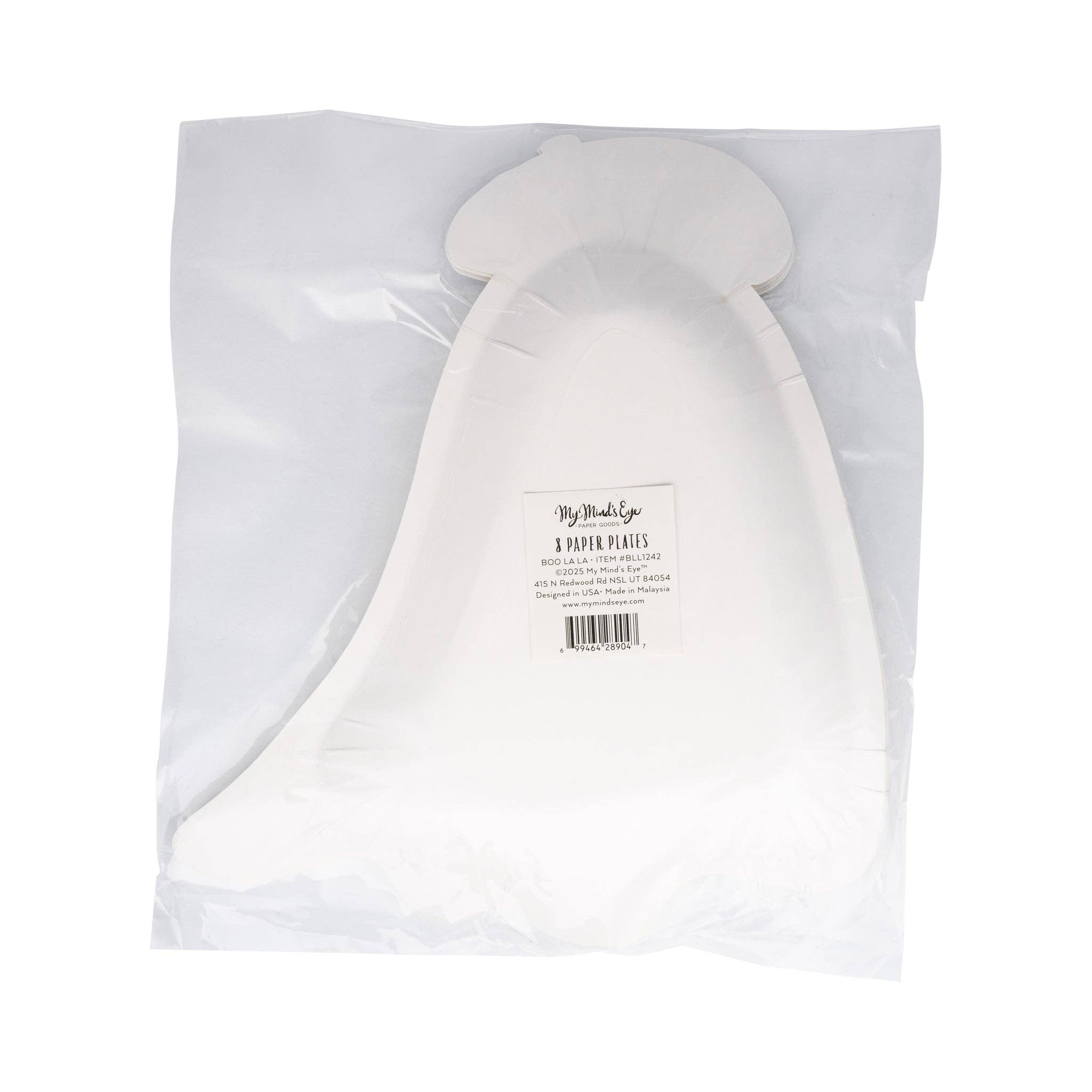 White curved support pad inside a clear plastic bag with a white label reading 'MyBodyLift 8 Padded Plates'.