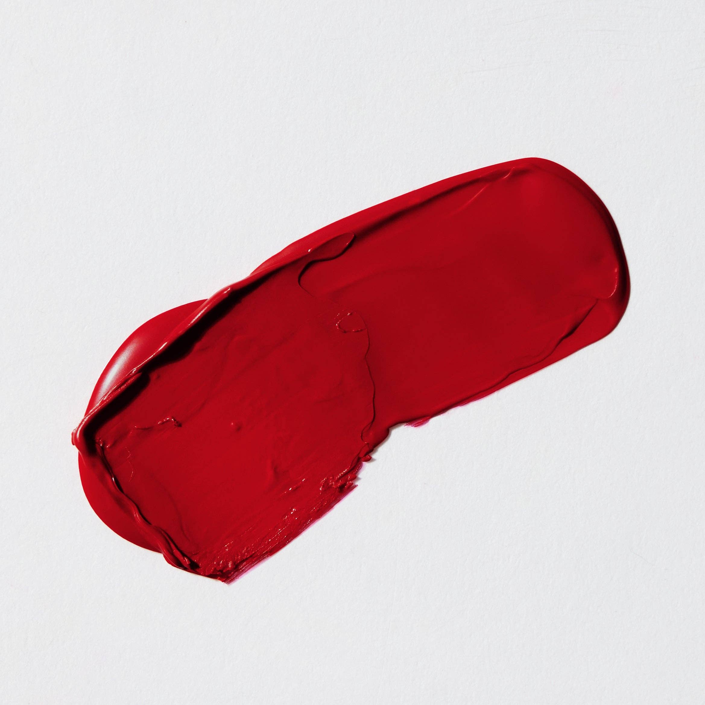 Red lipstick on a white background