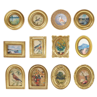 Set of decorative plates with various designs on a white background