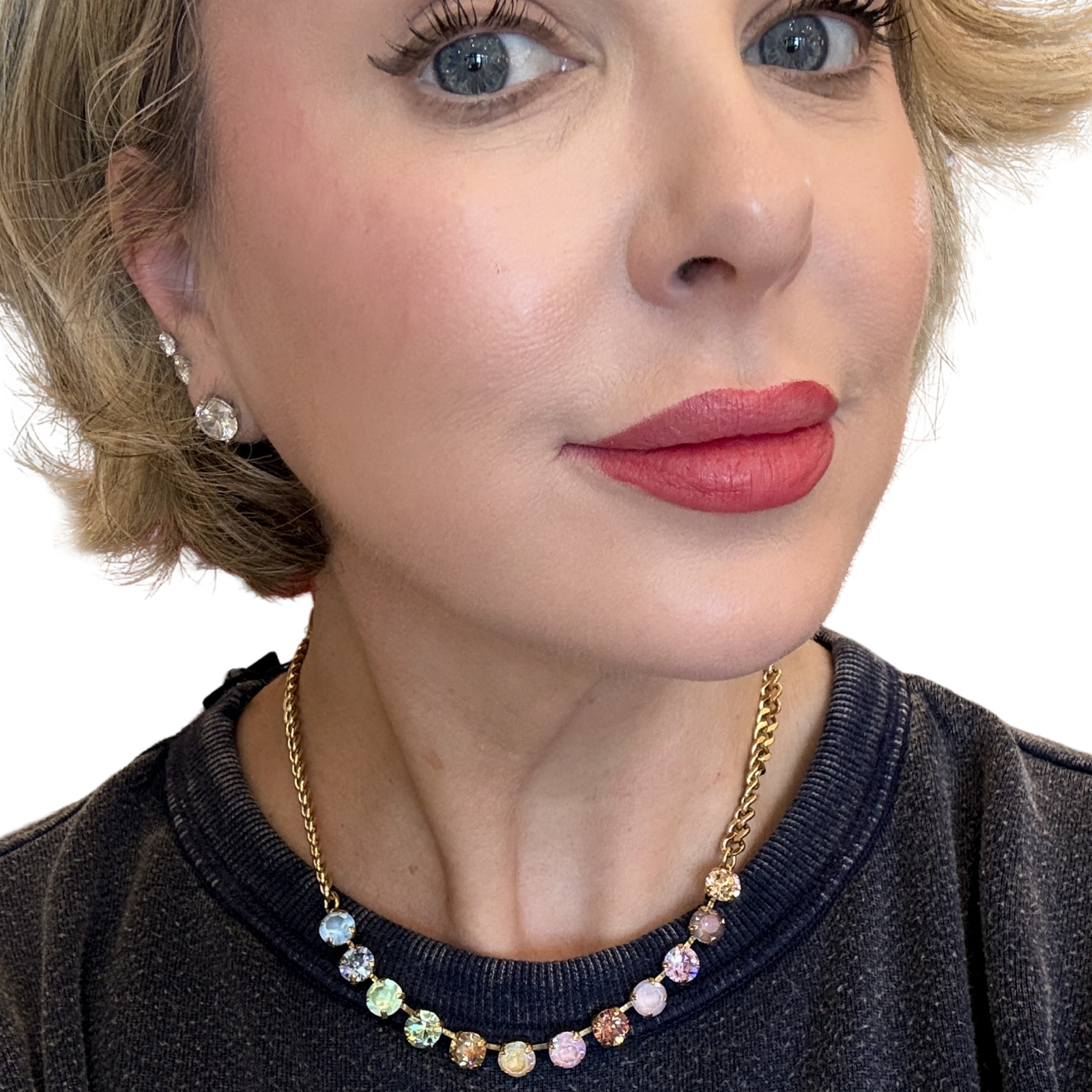 mini oakland fairy dust tova swarovski necklace