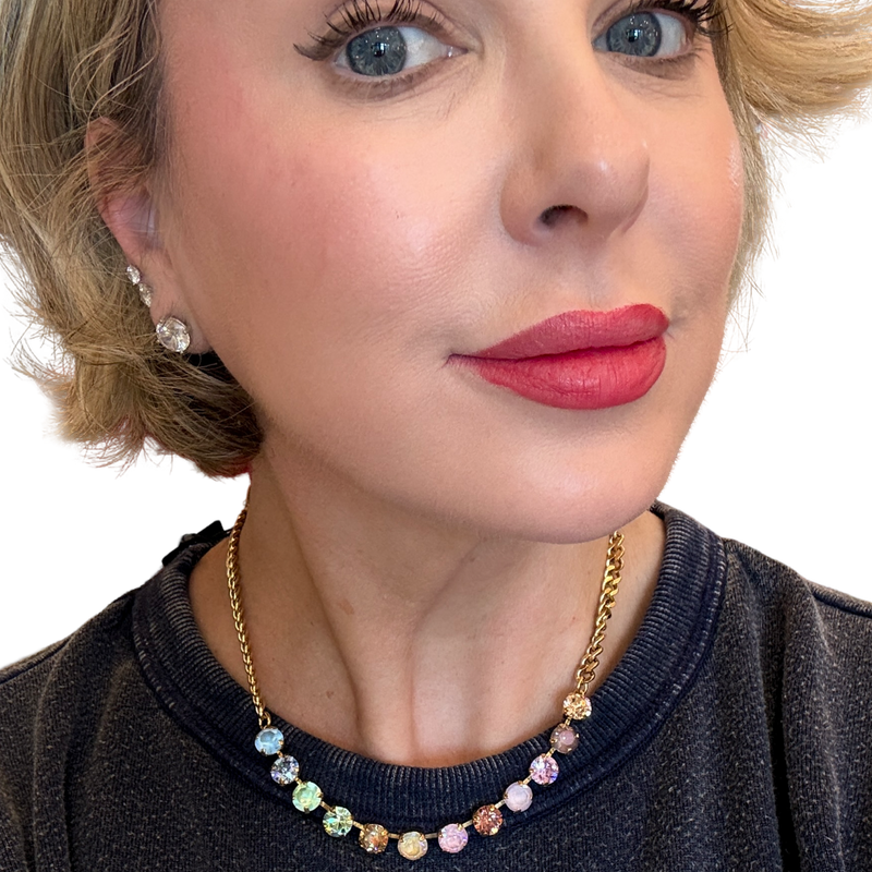 mini oakland fairy dust tova swarovski necklace