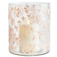 napa home and garden cherry blossom hurricane vase jar candle petite blooms