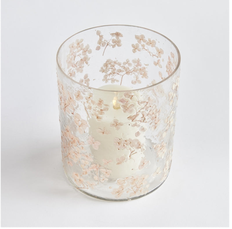 napa home and garden cherry blossom hurricane vase jar candle petite blooms