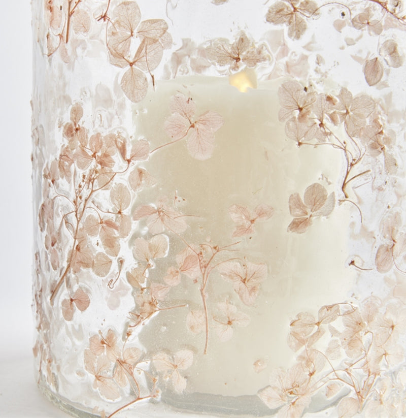 napa home and garden cherry blossom hurricane vase jar candle petite blooms