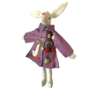 new world arts felted purple easter jacket spring bunny ornament 