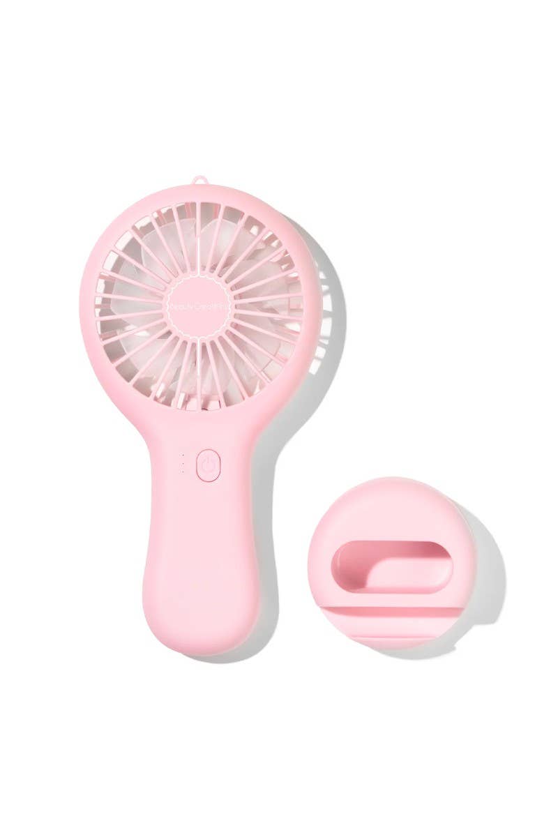 Pink Handheld Rechargeable Portable Fan