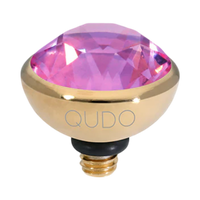 orchid violet ignite qudo bottone gold topper interchangeable jewelry 