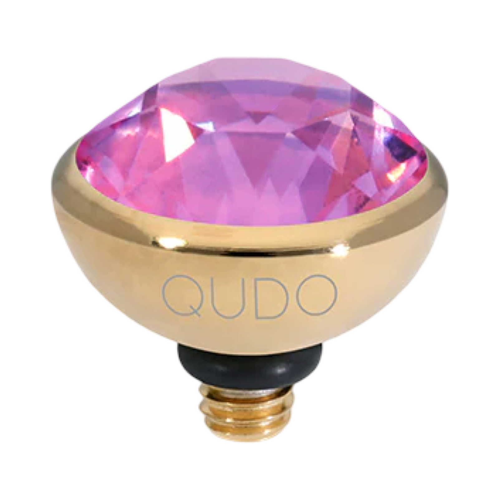orchid violet ignite qudo bottone gold topper interchangeable jewelry 