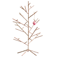 glitterville table top pink sparkle ornament display tree