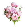 Bouquet of Faux Peony Pink Flowers