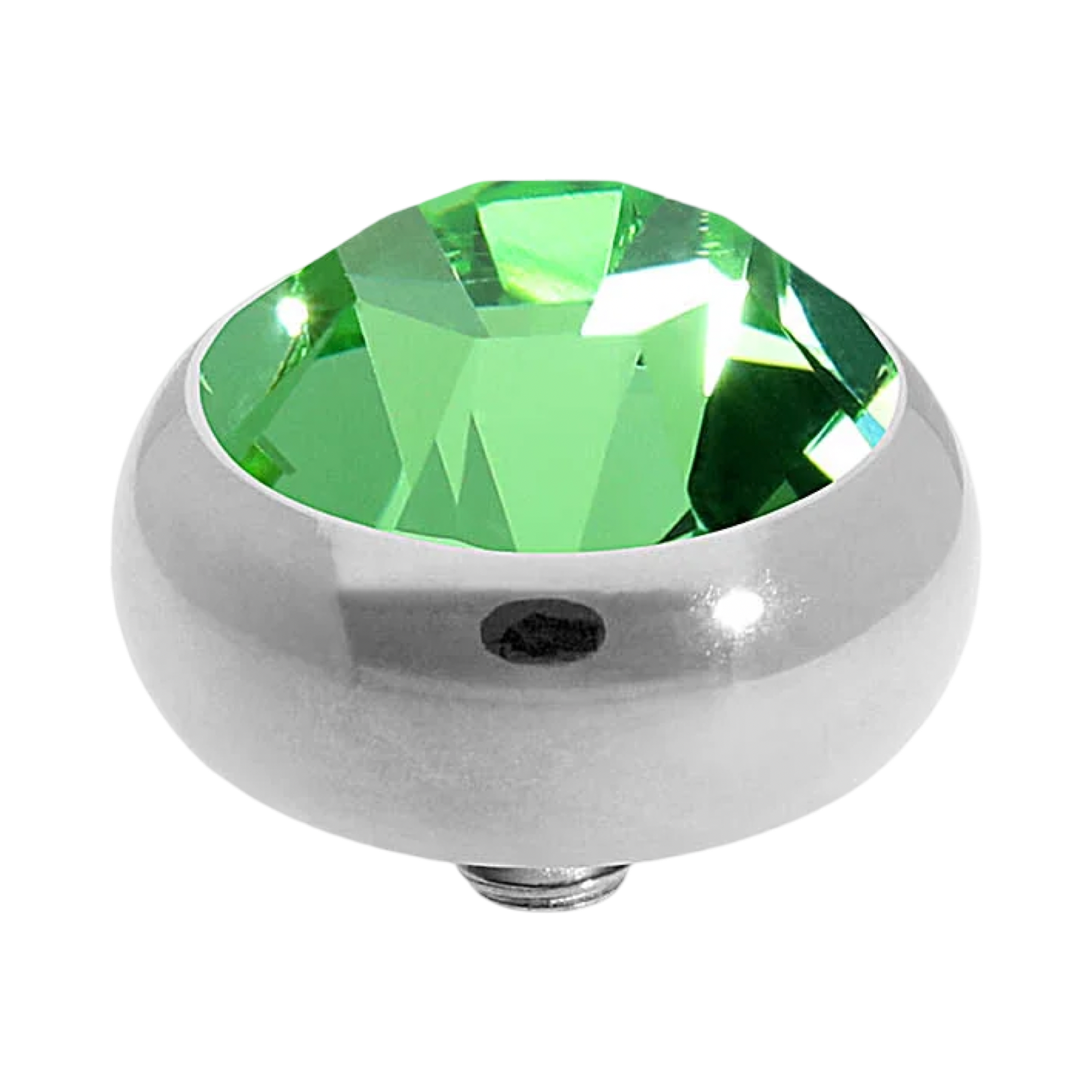QUDO Sesto silver Green and Golden Collection, interchangeable jewelry, gold crystal topper, green crystal jewelry, golden crystal jewelry, QUDO topper, interchangeable ring topper, stackable jewelry, Swarovski crystal jewelry, luxury fashio