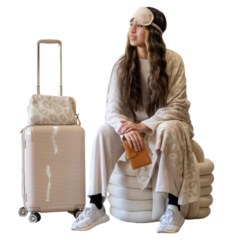 pink lemonade travel set, leopard print lounge set, linen blend loungewear, heart print pajama set, cute travel outfit, retro heart loungewear, comfy travel clothes, linen sleep set, stylish matching set, mod print lounge set