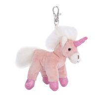 pink unicorn bag charm, Bukowski Bears Sweden, unicorn keychain, plush unicorn charm, magical purse accessory, soft unicorn plush, sparkly horn unicorn, fantasy bag charm, whimsical key ring, girly unicorn gift