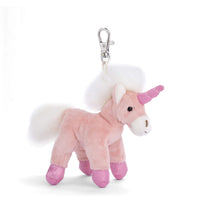 pink unicorn bag charm, Bukowski Bears Sweden, unicorn keychain, plush unicorn charm, magical purse accessory, soft unicorn plush, sparkly horn unicorn, fantasy bag charm, whimsical key ring, girly unicorn gift