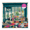 plant shop puzzle, Wonder and Bloom puzzle, Victoria Ball puzzle, Galison 500 piece puzzle, botanical jigsaw, dog in shop puzzle, colorful plant puzzle, gift for gardeners, relaxing jigsaw puzzle, floral puzzle