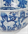 porcelain bowl, blue and white bowl, floral and fauna bowl, Kingscote Mansion bowl, decorative bowl, handmade porcelain, historic reproduction, unique porcelain decor