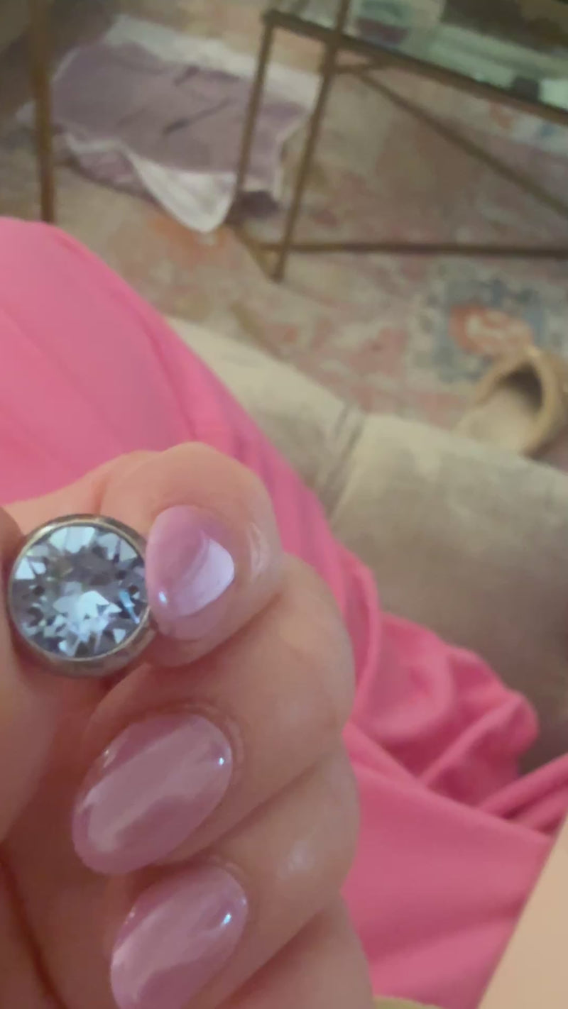 blue shade udo sesto swarovski silver topper blye crystal collection 