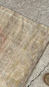 vintage turkish runner, neutral turkish rug, blush and beige runner, faded medallion rug, turkish hallway rug, antique runner, vintage rug mississippi, boho rug, entryway runner, handmade turkish rug, soft color rug, vintage home decor