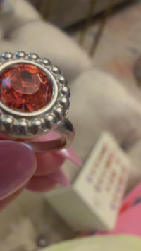 QUDO Ghiare Top Silver, Rose Dust Collection, silver crystal topper, dusty rose jewelry, interchangeable jewelry topper, QUDO silver topper, blush crystal jewelry, European crystal jewelry, customizable jewelry, romantic jewelry, silver interchangeable topper, luxury crystal jewelry, QUDO jewelry