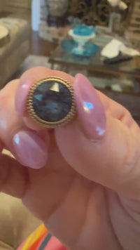 qudo fabero gold topper blue crystal collection light sapphire swarovski crystal 