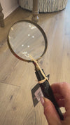 Magnifying Glass Black Textured Handle