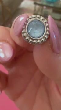 crystal blue ignite ghiarre qudo ilver topper interchangeable jewelry swaqrovski crystal