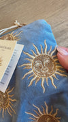 Elizabeth Scarlett London - Sun Goddess Everyday Pouch: Velvet / Blue