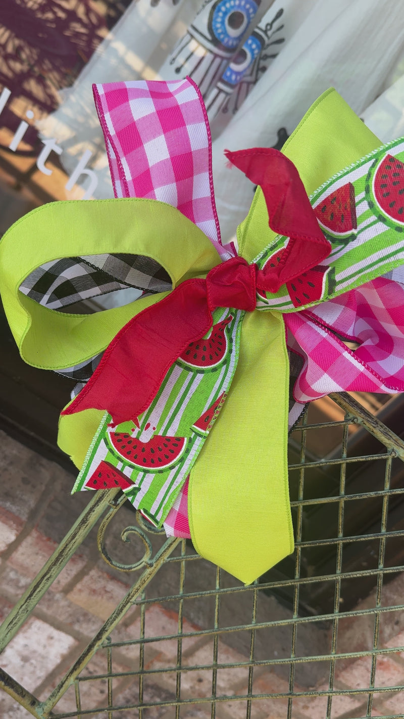 Summer Watermelon Decorative Bow