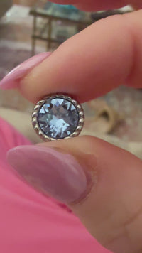 swarovski blue shade bocconi silver jewelry topper qudo interchangeable jewelry 