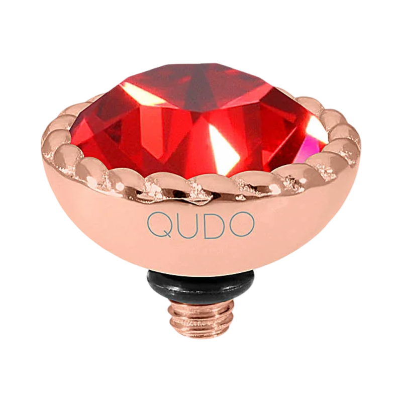 qudo crystal rose gold scarlet top swarovski interchangeable jewelry