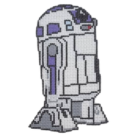 r2d2 needlepoint, star wars needlepoint canvas, handpainted needlepoint design, sci-fi craft kit, star wars diy canvas, r2d2 embroidery, geeky stitch project, star wars fan gift