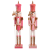 18.5” Glittered Pink Nutcracker — Hot Pink or Light Pink (Sold Separately)