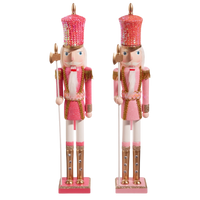 18.5” Glittered Pink Nutcracker — Hot Pink or Light Pink (Sold Separately)