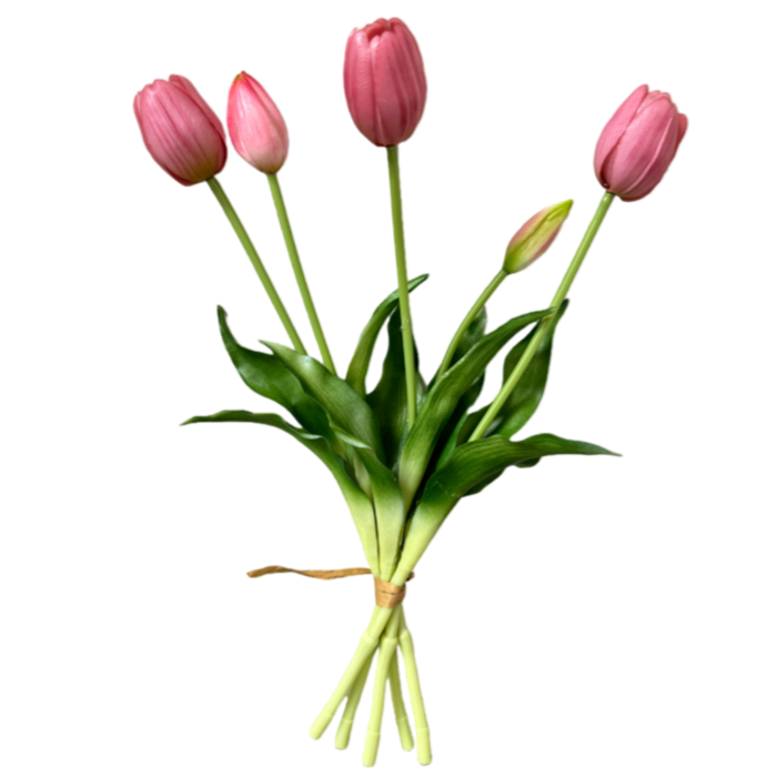 real touch tulip, faux tulip bundle, mauve pink flowers, artificial tulips, spring faux florals, realistic tulips, faux flower bouquet, pink tulip stems, real touch faux flowers, lifelike tulip stems