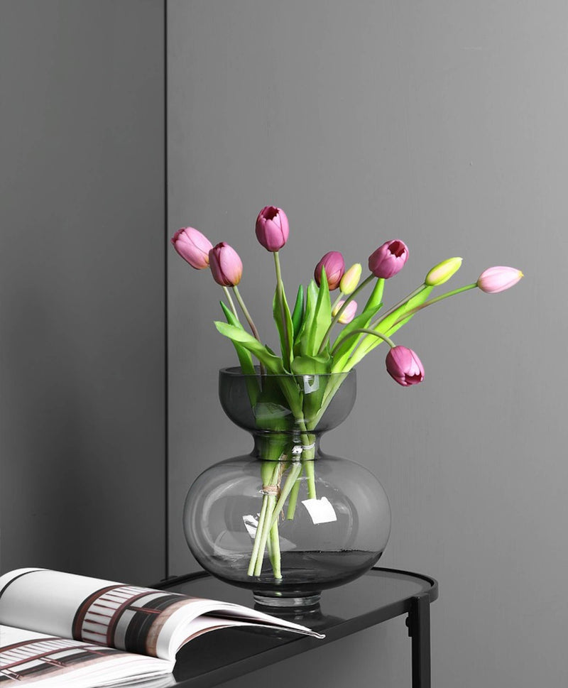 real touch tulip, faux tulip bundle, mauve pink flowers, artificial tulips, spring faux florals, realistic tulips, faux flower bouquet, pink tulip stems, real touch faux flowers, lifelike tulip stems