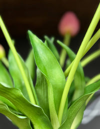 real touch tulip, faux tulip bundle, mauve pink flowers, artificial tulips, spring faux florals, realistic tulips, faux flower bouquet, pink tulip stems, real touch faux flowers, lifelike tulip stems