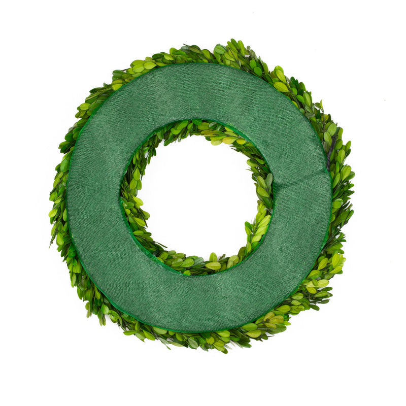 preserved boxwood 16" door wreath