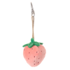 strawberry keychain, pink bag charm, Bukowski plush charm, pastel pink strawberry, Swedish plush toy, cute key ring, kawaii bag accessory, strawberry purse charm, gift for teens, fruit plush charm