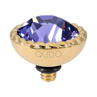 tanzenite brocconi gold swrovski crystal top interchangeable jewelry