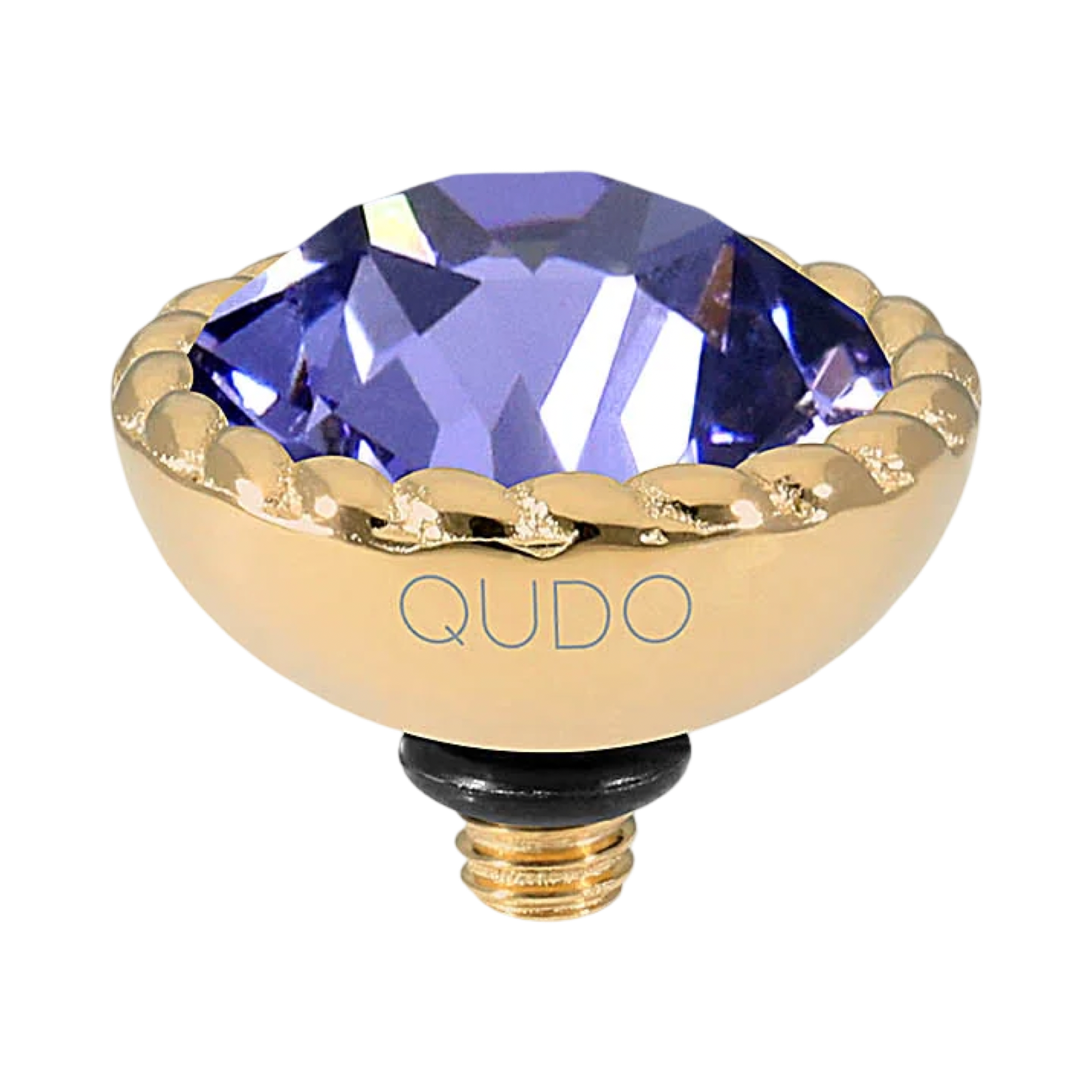 tanzenite brocconi gold swrovski crystal top interchangeable jewelry