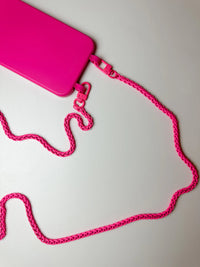 Pink Chain Cell Phone Crossbody Strap