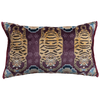Decorative pillow with tiger pattern on a white background