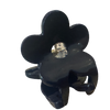 tiny navy blue flower hair clip accessory