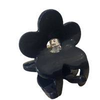 tiny navy blue flower hair clip accessory