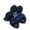 tiny navy blue flower hair clip accessory