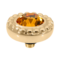 topaz qudo swarovski crystal top interchangeable jewelry 