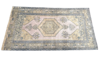 vintage turkish runner, faded peach rug, narrow hallway rug, kitchen runner, antique turkish rug, peach cream runner, boho neutral rug, soft palette rug, MD Home rug, one-of-a-kind runner