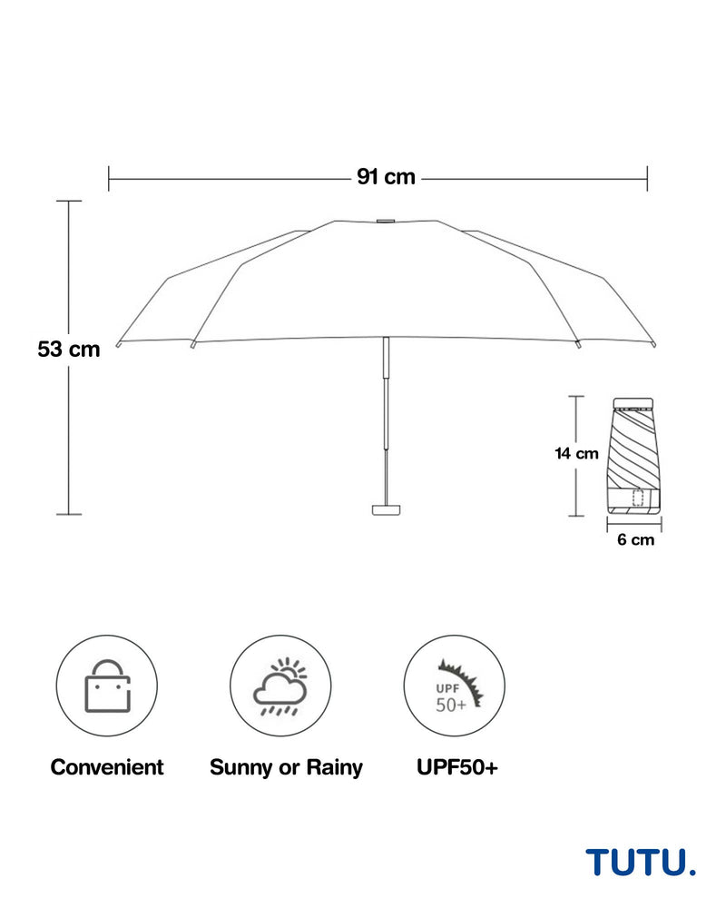 small petite pocket size mini umbrella