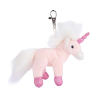 unicorn bag charm, pink unicorn keychain, Bukowski Bears Sweden, plush unicorn accessory, magical key ring, fantasy charm, soft unicorn toy, pastel unicorn clip, cute keychain for girls, mini plush unicorn